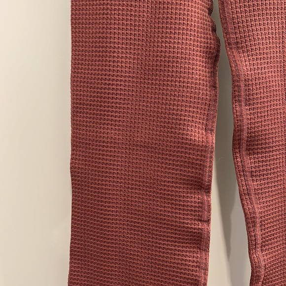 Urban Outfitters Out From Under Felicity Waffle Knit Flare Pants XS /S - Picture 2 of 5